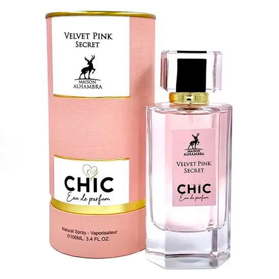 3b8380277cb84c713f77899e92ec5cb986a3a606-1.webp Perfume Maison Alhambra Chic Velvet Pink Secret Eau de Parfum Feminino 100ML
