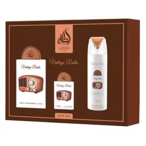Kit Lattafa Pride Vintage Radio Eau de Parfum Unissex - 3 Unidades