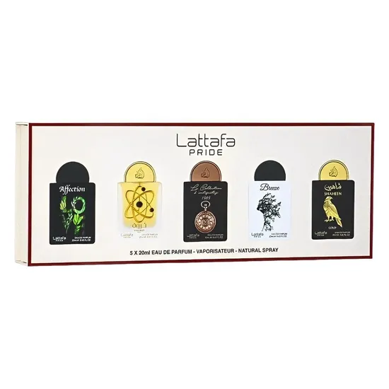Kit Perfume Lattafa Pride Gift Set Box 01 Eau de Parfum Unissex 5X20ML
