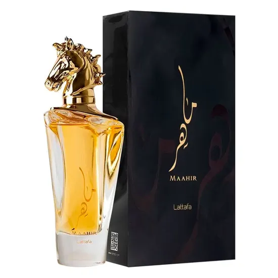 ba7530a6661b8731fde3e247203e0587e7e4b276.webp Perfume Lattafa Maahir Eau de Parfum Unissex 100ML