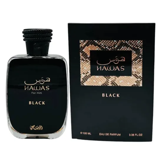 Perfume Rasasi Hawas Black Eau de Parfum Masculino 100ML