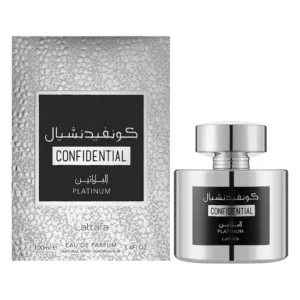 Perfume Lattafa Confidential Platinum Eau de Parfum Masculino 100ML