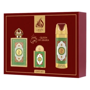 Kit Lattafa Queen Of Arabia Gift Set Eau de Parfum Feminino - 3 Unidades