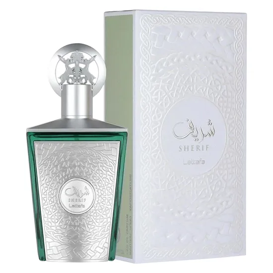 1565a87bf85f53f6af9014d1261cc6d71b705954.webp Perfume Lattafa Sherif Eau de Parfum Masculino 100ML