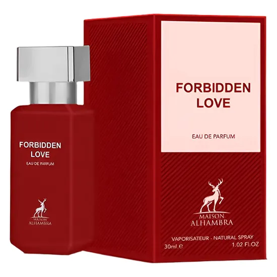 0721371630189ab96d39a5eeaf8d61f19312dceb.webp Perfume Maison Alhambra Forbidden Love Eau de Parfum Feminino 30ML