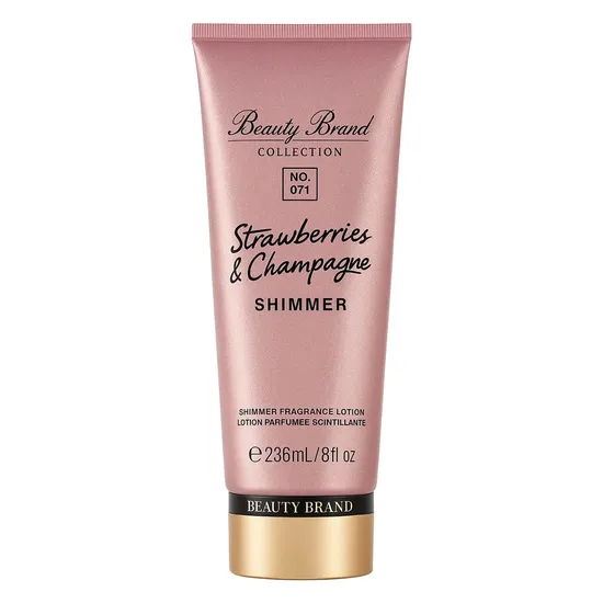 Body Lotion Beauty Brand 071 Strawberry Shimmer Feminino 236ML