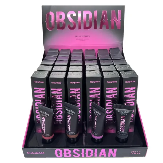 308d1a491824aeea3ca5362240a083d6bf691977.webp Lip Balm Ruby Rose Jelly Jewell Obsidian Ruby Rose HB-7400 - 36 Unidades