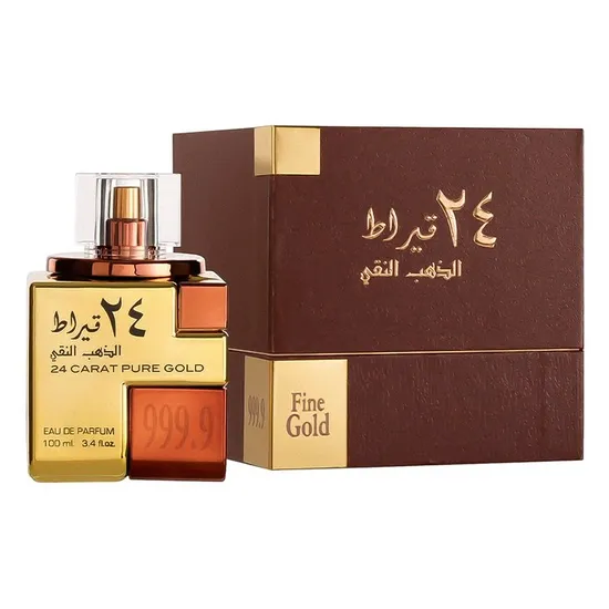 38749f10de17380f7eae9d9439b0233a126e04e3.webp Perfume Lattafa 24 Carat Pure Gold Eau de Parfum Unissex 100ML