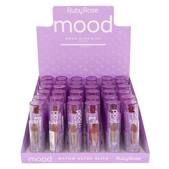 Batom Ultra Slick Ruby Rose Mood HB-7001 - 36 Unidades