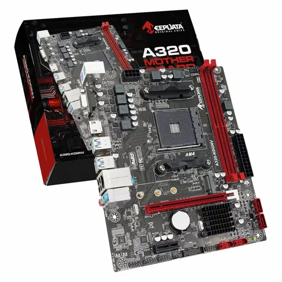 Placa Madre Keepdata A320-KDGNV DDR4 Socket AM4 Chipset AMD A320 Micro ATX