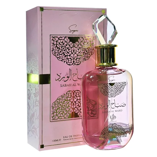 62b9a8c86d4692dc0e551532f2201e72bd663d43.webp Perfume Al Wataniah Sabah Al Ward Sugar Eau de Parfum Feminino 100ML