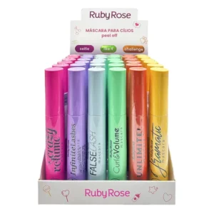 Mascara para Cilios Ruby Rose Peel-Off - 36 Unidades