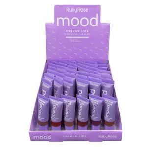 Gloss Labial Ruby Rose Colour Lips Mood HB-7201 - 36 Unidades