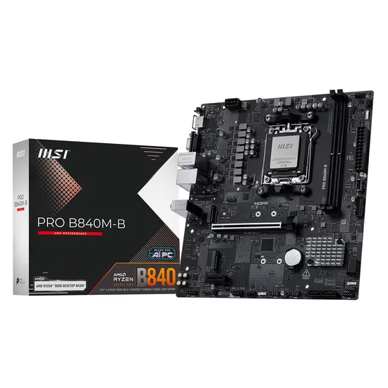 Placa Madre MSI Pro B840M-B DDR5 Socket AMD AM5 Chipset B840 Micro ATX