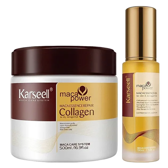 Kit Karseell Mascara Capilar 500ML + Oleo 50ML