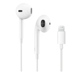 Auricular Apple Earpods MWTY3ZM/A Lightning - Blanco mayorista en Atacado.me