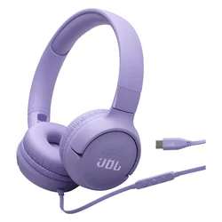 Auricular JBL Tune 520C Con Cable USB-C - Lila mayorista en Atacado.me