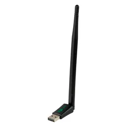 Adaptador WiFi Satellite AW-3001 USB 150Mbps Antena – Negro