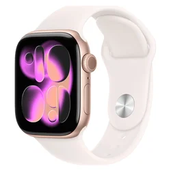 Apple Watch Series 11 MEU04LW/A Caja Aluminio 42mm Oro Rosa – Desportiva Blush Claro S/M (Caja Dañada) (Sin Sellar)