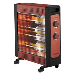 Estufa Eléctrica Quanta QTEEC220 Quartzo 2200W 127V – Rojo