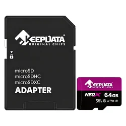 Tarjeta de Memoria Micro SD Keepdata Neo X 64GB 95MB/s - KDMSDC10U3V30A1/64G