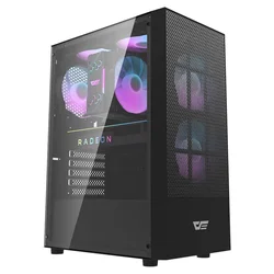 Gabinete Gamer darkFlash A290 Mid Tower – Negro (Caja Dañada) (3 Fans ARGB)