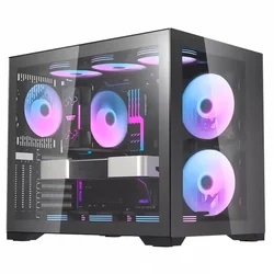 Gabinete Gamer Darkflash C305 Mid Tower - Negro (Caja Dañada y Detalles)