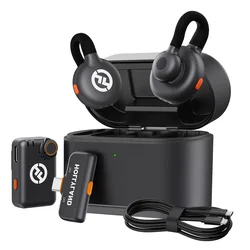 Micrófono Solapa Hollyland Lark M2S Combo Inalámbrico para Smartphone – Negro (2TX+1RX)