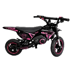Motocicleta Eléctrica Infantil Foston X200 Cross Bluetooth 20km/h – Negro y Rosa