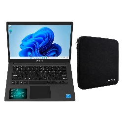 Notebook FTX C2564ES Intel Celeron N420 4GB RAM 256GB SSD Pantalla 14" Full HD Windows 11 Negro + Funda - C2564ES