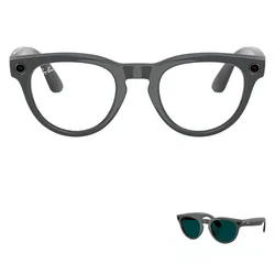 Gafas de Sol Ray-Ban Headliner Gen 2 RW4013 WiFi Meta IA 32GB – Brillante Gris Asteroide Transitions Transparente Esmeralda