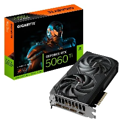 Placa de Video Gigabyte Windforce OC GeForce RTX-5060Ti 8GB GDDR7 – GV-N506TWF2-OC-8GD