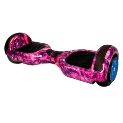 Scooter Eléctrico HYE 6.5” Bluetooth LED + Bolsa – Rosa Galaxia