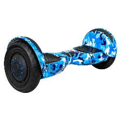Scooter Eléctrico HYE HY-SC10 10″ Bluetooth LED – Azul Camuflaje