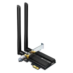 Adaptador TP-Link PCI Express Archer TX50E WiFi 6 Dual Band AX3000 5GHz 2402Mbps – Negro