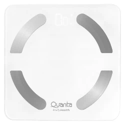 Balanza Digital Corporal Quanta QTBCB150 Bioimpedancia 4 Electrodos 180 kg – Transparente