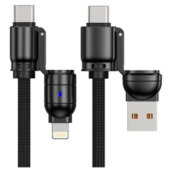 Cable G-Tide Bullet Power WC155-5 USB/USB-C/Lightning 1.5 Metros – Negro