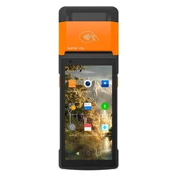 Impresora Térmica Sunmi V2s T5940 Pantalla 5.5″ – Negro y Naranja
